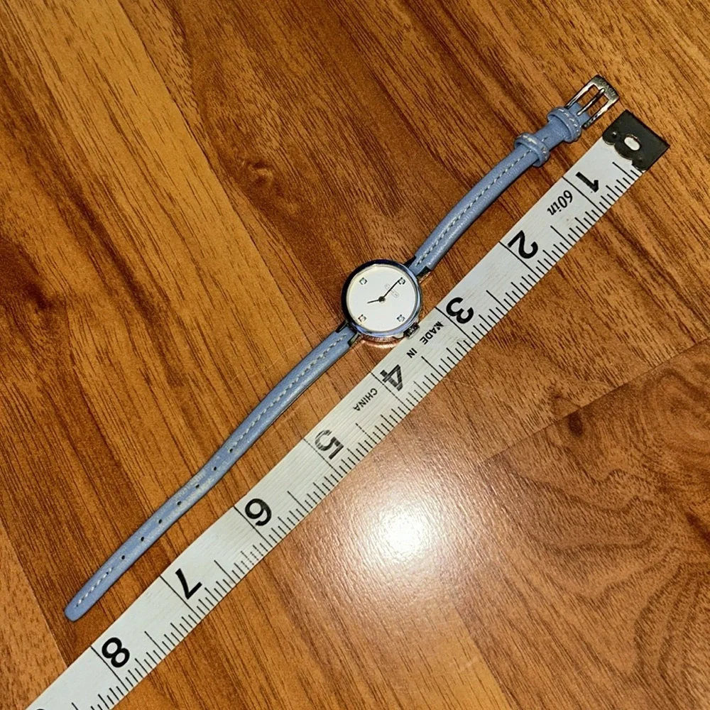 Vintage Coach Watch with Rhinestone Markers